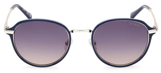 Guess Gu00068 Unisex Blue Round Sunglasses