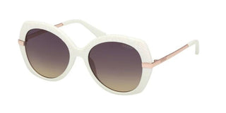 Guess Gu00215 Unisex White Squared Sunglasses