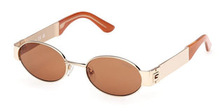 Guess GU00262 unisex Rose gold Oval Sunglasses
