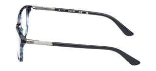 Guess Gu2658-n Unisex Blue Rectangle Eyeglasses