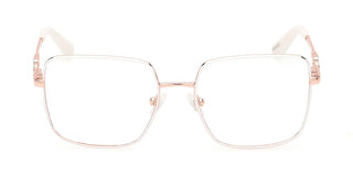 Guess Gu2953 Unisex Rose Gold Squared Eyeglasses