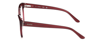 Guess Gu50177 Unisex Red Rectangle Eyeglasses