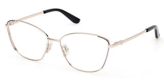Guess Gu50224 Unisex Gold Geometric Eyeglasses