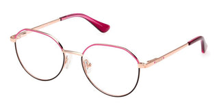 Guess Gu9232 Children Rose Gold Round Eyeglasses