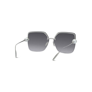 Givenchy Pearl Metal Gv40110u Women Silver Squared Sunglasses