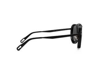 Vuarnet Glacier 01 Men Black Round Sunglasses