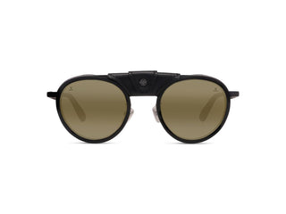 Vuarnet Glacier 01 Men Black Round Sunglasses