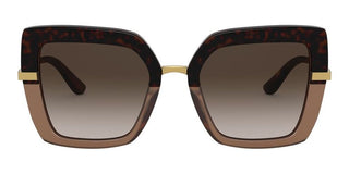 Dolce & Gabbana HALF PRINT DG 4373 women Havana Butterfly Sunglasses