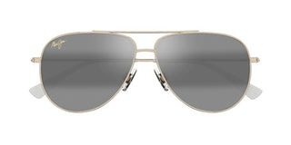Maui Jim Hau'oli Xl Mj0674s Men Gold Pilot Sunglasses