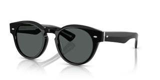 Oliver Peoples Hayton Ov 5571su Unisex Black Round Sunglasses