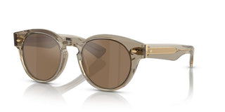 Oliver Peoples Hayton Ov 5571su Unisex Brown Round Sunglasses
