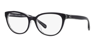 Coach HC 6210U women Black Geometric Eyeglasses