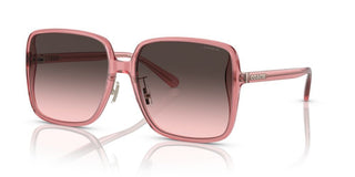 Coach Hc 8368d Women Pink Squared Sunglasses