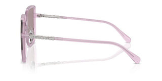 Coach Hc 8401d Women Violet Geometric Sunglasses