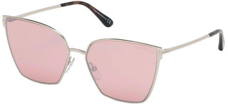 Tom Ford HELENA FT 0653 women Silver Butterfly Sunglasses