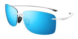 Maui Jim Hema Mj0443s Unisex Transparent Geometric Sunglasses
