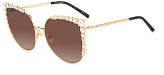 Carolina Herrera HER 0076/S women Rose gold Cat Eye Sunglasses
