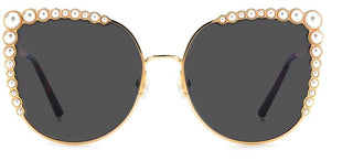 Carolina Herrera HER 0076/S women Rose gold Cat Eye Sunglasses