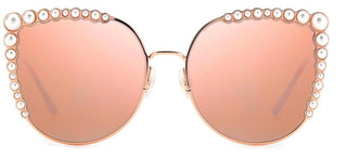 Carolina Herrera HER 0076/S women Rose gold Cat Eye Sunglasses