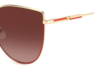 Carolina Herrera HER 0138/S women Rose gold Squared Sunglasses