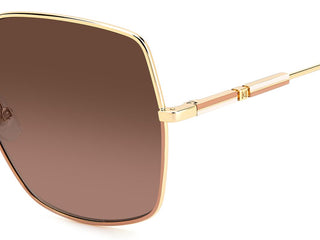 Carolina Herrera HER 0139/S women Rose gold Squared Sunglasses
