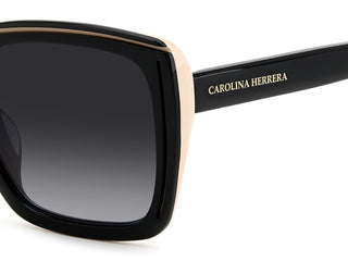 Carolina Herrera HER 0143/G/S women Black Squared Sunglasses
