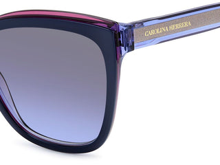Carolina Herrera HER 0188/S women Blue Butterfly Sunglasses
