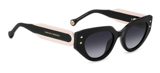 Carolina Herrera HER 0221/G/S women Black Cat Eye Sunglasses