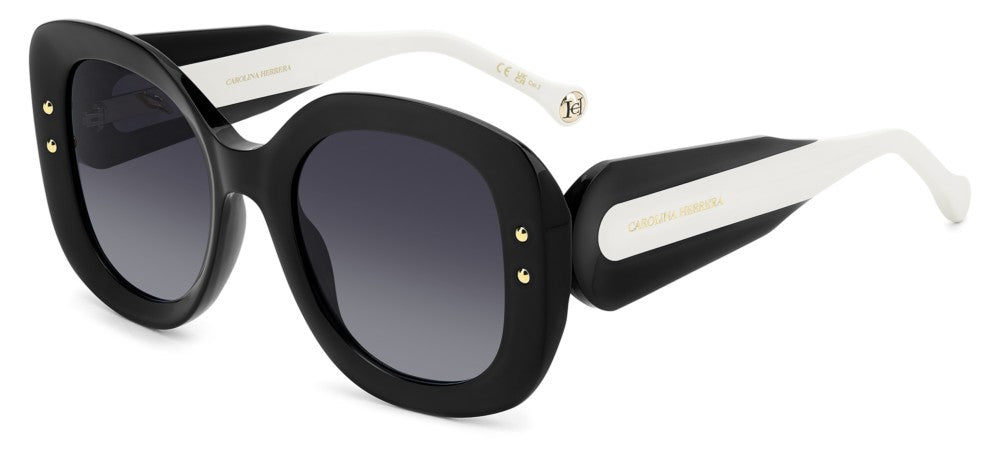 【CAROLINA HERRERA】 Carolina Herrera Her 0254/s Women Black Oversize Sunglasses