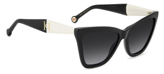 Carolina Herrera Her 0374/s Women Black Cat Eye Sunglasses