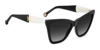 Carolina Herrera Her 0374/s Women Black Cat Eye Sunglasses