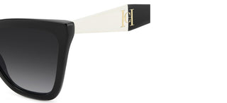 Carolina Herrera Her 0374/s Women Black Cat Eye Sunglasses