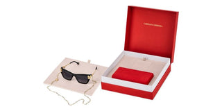 Carolina Herrera Her 0399/s Women Black Cat Eye Sunglasses