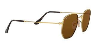 Ray-Ban HEXAGONAL METAL RB 3548N unisex Gold Geometric Sunglasses