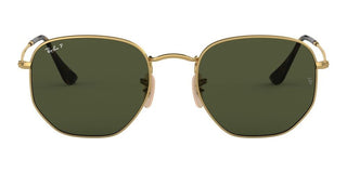Ray-Ban HEXAGONAL METAL RB 3548N unisex Gold Geometric Sunglasses