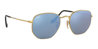 Ray-Ban HEXAGONAL METAL RB 3548N unisex Gold Geometric Sunglasses