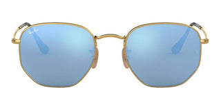 Ray-Ban HEXAGONAL METAL RB 3548N unisex Gold Geometric Sunglasses