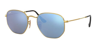 Ray-Ban HEXAGONAL METAL RB 3548N unisex Gold Geometric Sunglasses