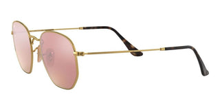 Ray-Ban HEXAGONAL METAL RB 3548N unisex Gold Geometric Sunglasses