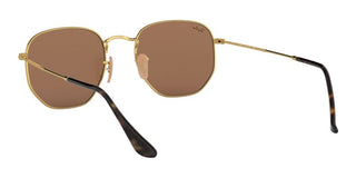 Ray-Ban HEXAGONAL METAL RB 3548N unisex Gold Geometric Sunglasses