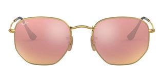 Ray-Ban HEXAGONAL METAL RB 3548N unisex Gold Geometric Sunglasses