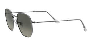 Ray-Ban HEXAGONAL METAL RB 3548N unisex Ruthenium Geometric Sunglasses