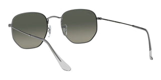 Ray-Ban HEXAGONAL METAL RB 3548N unisex Ruthenium Geometric Sunglasses