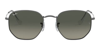 Ray-Ban HEXAGONAL METAL RB 3548N unisex Ruthenium Geometric Sunglasses