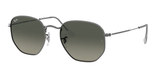 Ray-Ban HEXAGONAL METAL RB 3548N unisex Ruthenium Geometric Sunglasses