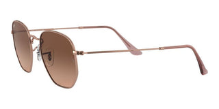 Ray-Ban HEXAGONAL METAL RB 3548N unisex Rose gold Geometric Sunglasses