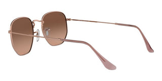 Ray-Ban HEXAGONAL METAL RB 3548N unisex Rose gold Geometric Sunglasses