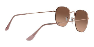 Ray-Ban HEXAGONAL METAL RB 3548N unisex Rose gold Geometric Sunglasses