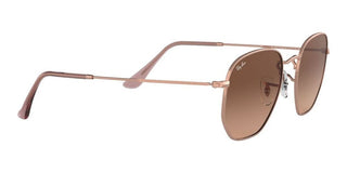 Ray-Ban HEXAGONAL METAL RB 3548N unisex Rose gold Geometric Sunglasses