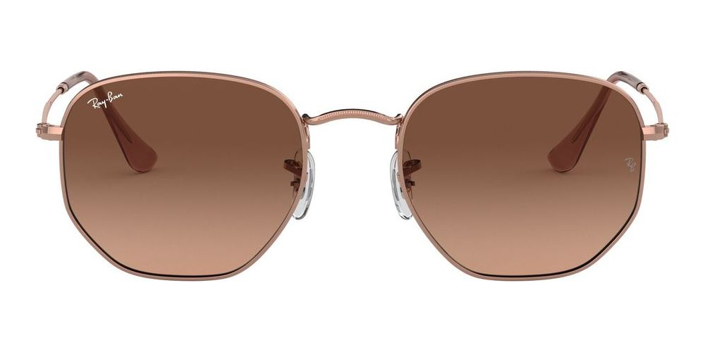 Ray-ban Hexagonal Metal Rb 3548n Unisex Rose Gold Geometric  display picture 3